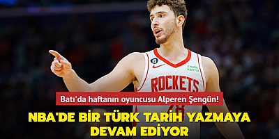 NBA'de bir Türk tarih yazmaya devam ediyor! Batı'da haftanın oyuncusu Alperen Şengün