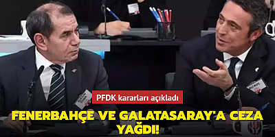 PFDK kararları açıkladı! Fenerbahçe ve Galatasaray'a ceza yağdı