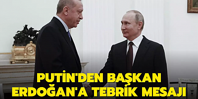 Putin'den Türkiye Cumhuriyeti'nin 100. yıldönümü vesilesiyle Başkan Erdoğan'a tebrik mesajı