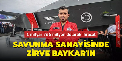 Savunma sanayisinde zirve Baykar'ın... 1 milyar 766 milyon dolarlık ihracat