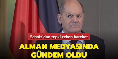 Scholz'dan tepki çeken hareket... Alman medyasında gündem oldu