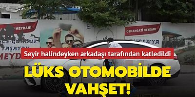  Seyir halindeyken önce kolundan ardında da boğazından bıçaklandı! Lüks otomobilde vahşet..!
