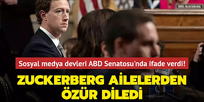 Sosyal medya devleri ABD Senatosu'nda ifade verdi! Zuckerberg ailelerden özür diledi