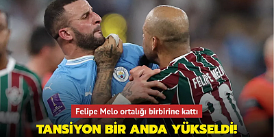 Tansiyon bir anda yükseldi! Felipe Melo ile Manchester Cityli futbolcular arasında gerginlik