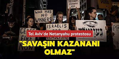 Tel Aviv'de Netanyahu protestosu... 