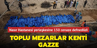 Toplu mezarlar kenti Gazze: Nasır Hastanesi yerleşkesine 150 cenaze defnedildi