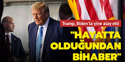 Trump, Biden'la yine alay etti: Hayatta olduğundan bihaber