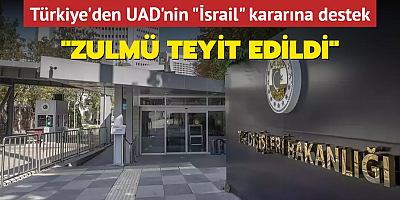Türkiye'den UAD'nin İsrail kararına destek: Zulmü teyit edildi