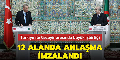Türkiye ile Cezayir arasında büyük işbirliği: 12 alanda anlaşma imzalandı