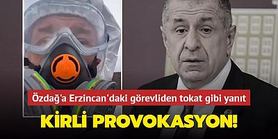 Ümit Özdağ'dan Erzincan'da kirli provokasyon! Görevli böyle tepki gösterdi