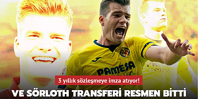 Ve Alexander Sörloth transferi resmen bitti! 3 yıllık sözleşmeye imza atıyor...
