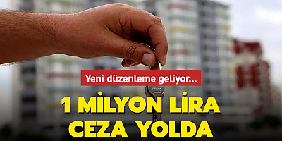 Yeni düzenleme geliyor: 1 milyon lira ceza yolda