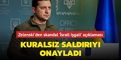 Zelenski'den skandal 'İsrail işgali' açıklaması... Kuralsız saldırıyı onayladı